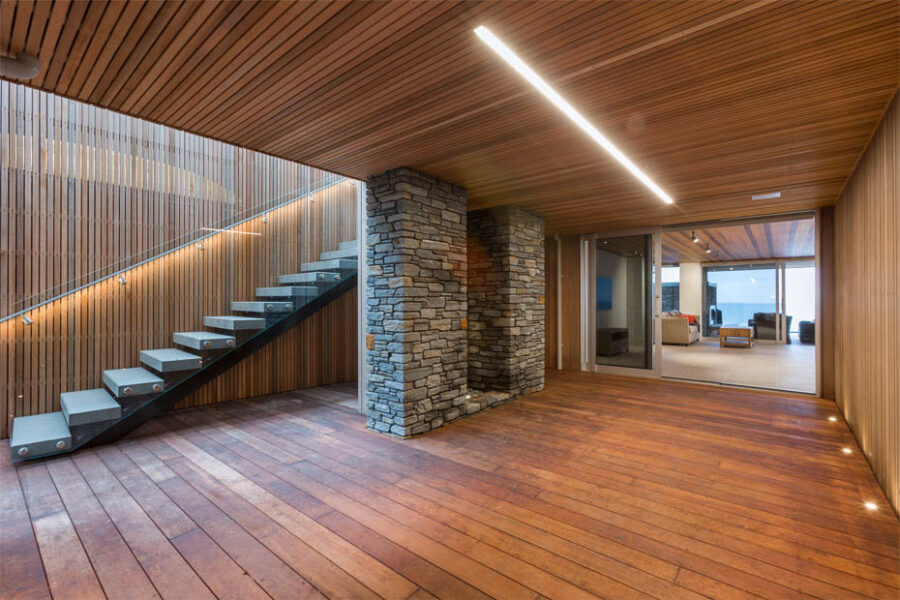 Richie Rail used on exterior stairwell