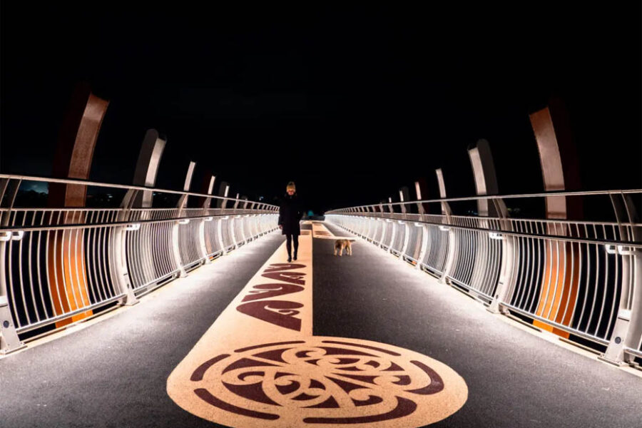 Ritchie Rail on bridge facing forward