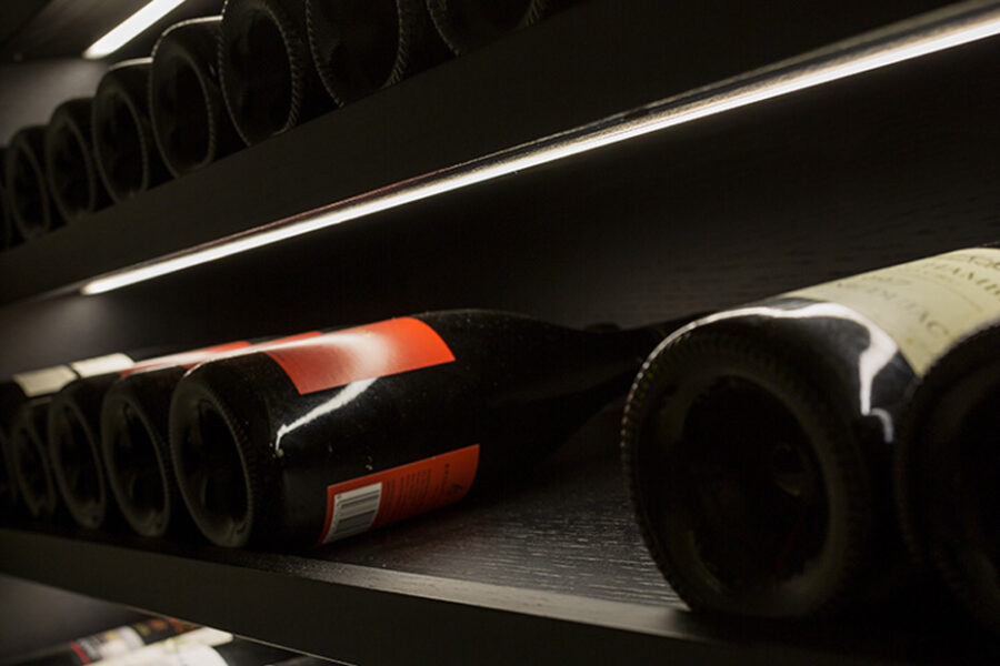 Downhill Dan 14 in wine cellar