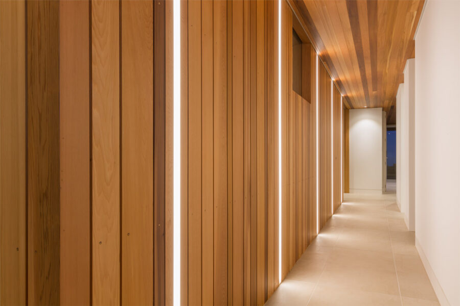 Downhill Dan downward hallway lighting