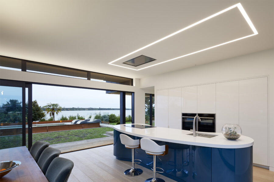 Downhill Dan square kitchen island