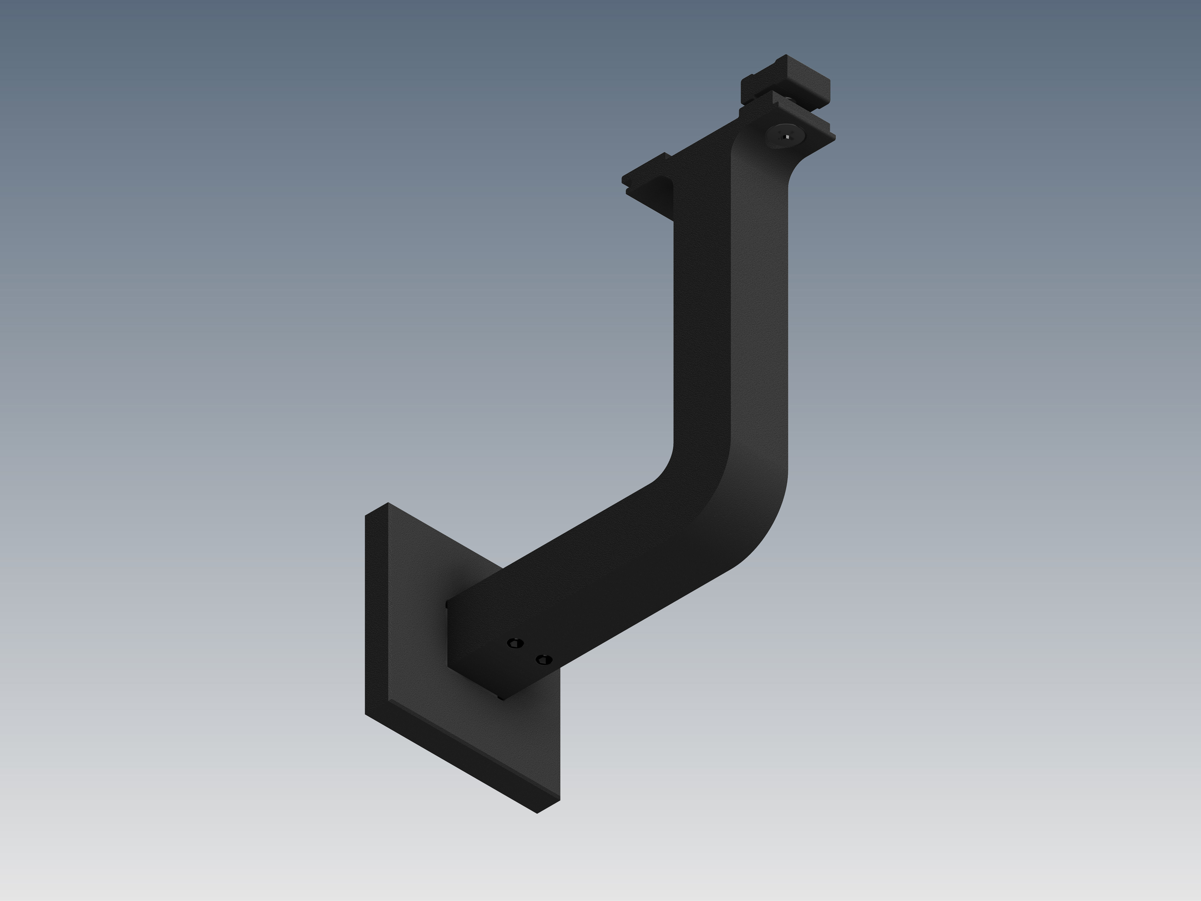 Wall bracket with square cover